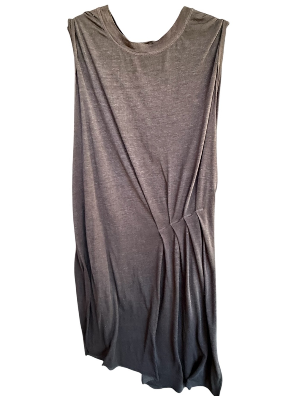 All Saints Sleeveless charcoal  Draped Women’s Dress.L